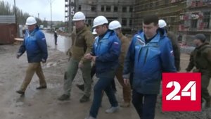 Хуснуллин посетил соцобъекты Донецка - Россия 24