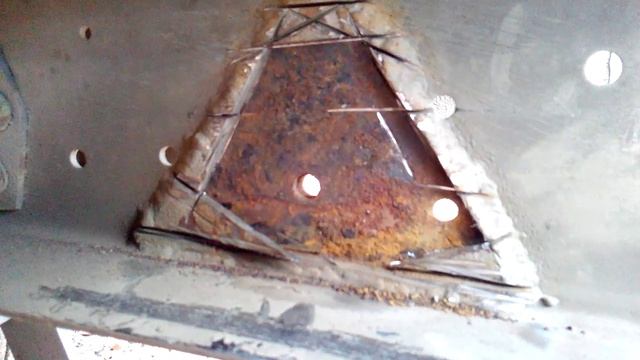 Рама Газель. Срубаю косынки.