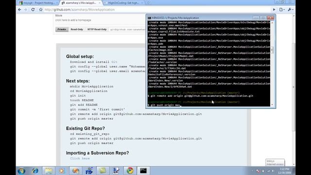 Setting up Repository on Github and Pushing First Project on GitHub Using Git смотреть онлайн