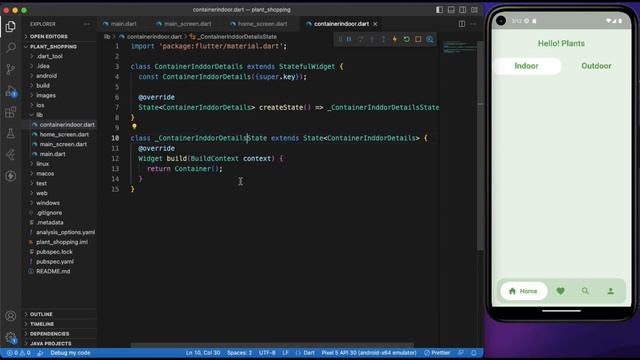 Plants Shopping App part 1 | flutter | flutter tutorial | tutorial 2023 | flutter UI | plants UI
