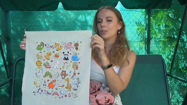 Детский семплер. Готовая вышивка
