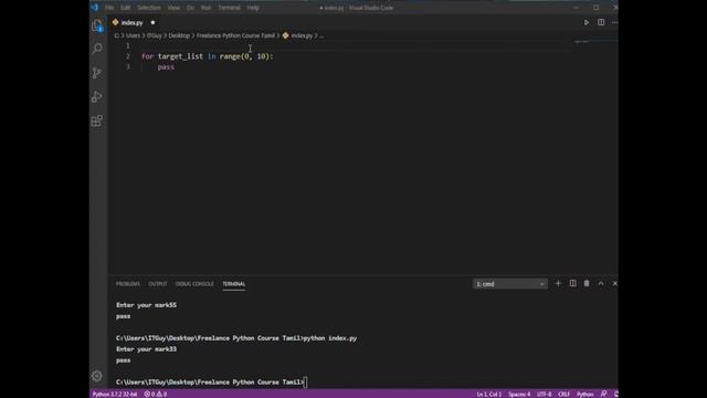 Python for loop in Tamil (Python Course in Tamil) [Class - 8]