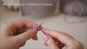 Простой узор спицами Кукурузка