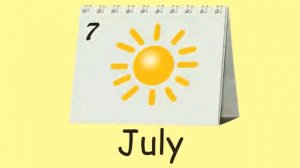 Названия месяцев на английском языке для детей (Months for Kids)