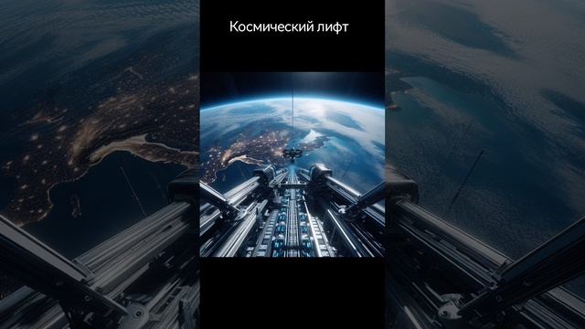 Космический лифт... В фантастическом представлении нейросети