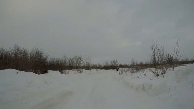 Зимний мотокросс без шипов Тренировка в Н.Новгороде 21.01.17 смотреть онлайн