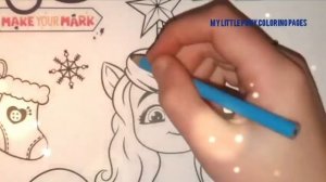 my little pony winter wishday coloring book MLP coloring pages for kids