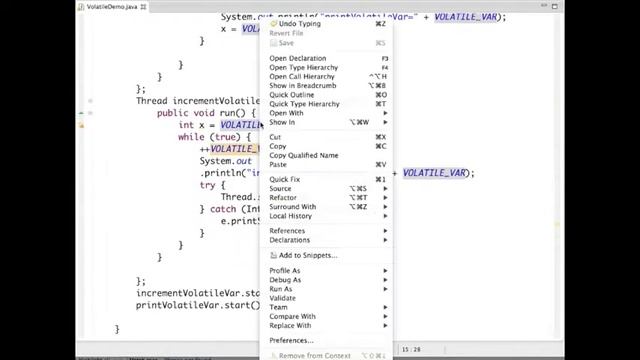 Java volatile смотреть онлайн