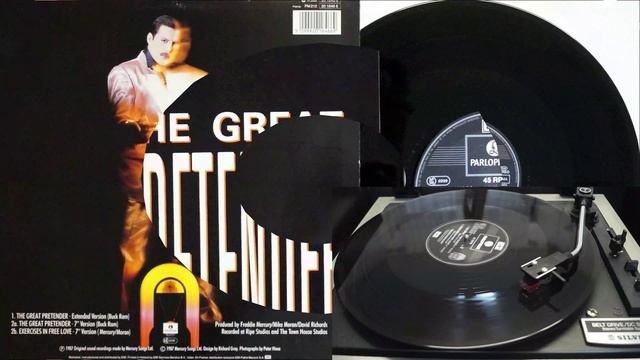 Exercises in free Love 1987 Freddie Mercury. Queen Versoin (Mercure, Moran) Single 12" Vinyl Disk 4K