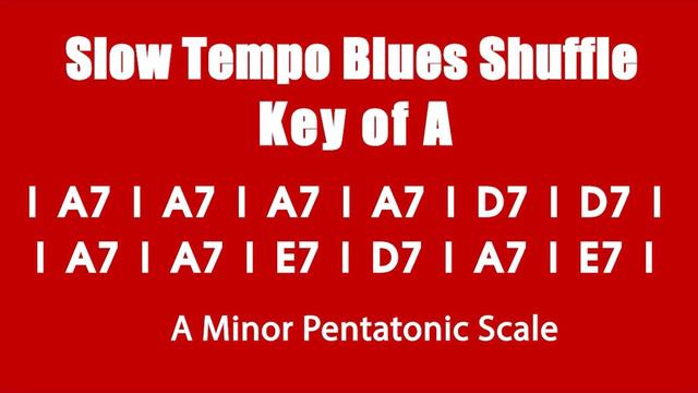 Slow 12 Bar Blues Shuffle Guitar Backing Track | Swinging Blues Shuffle A смотреть онлайн