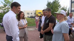 Встреча с жителями в деревне Марусино