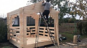 Строительство беседки под ключ из минибруса