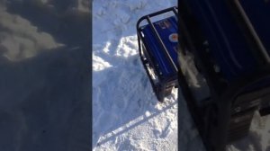 Запуск бензогенератора в зимнее время