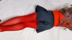 Red Pantyhose Cosplay