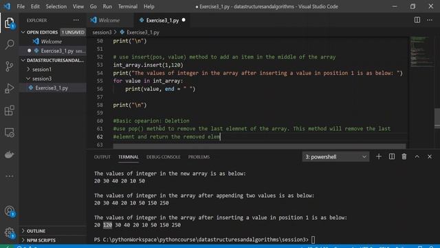 Data Structure and Algorithm in Python - Session 3 (Array)