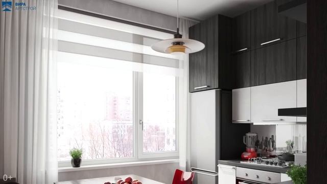 Дизайн интерьера: дизайн квартиры 40 кв.м в ЖК "Ривер Парк" - Брутальный Нью-Йорк смотреть онлайн