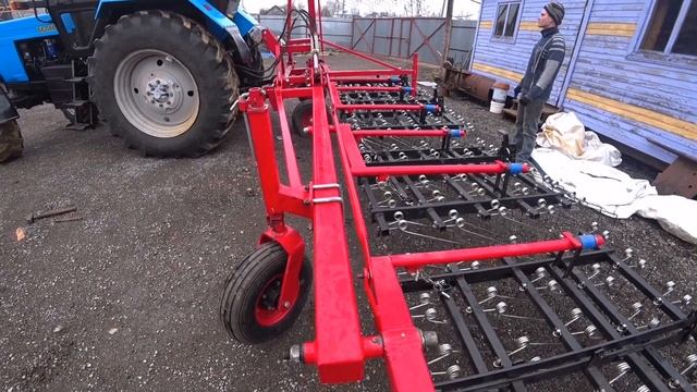 Рабочие будни в деревне. Постановка на ход бороны смотреть онлайн