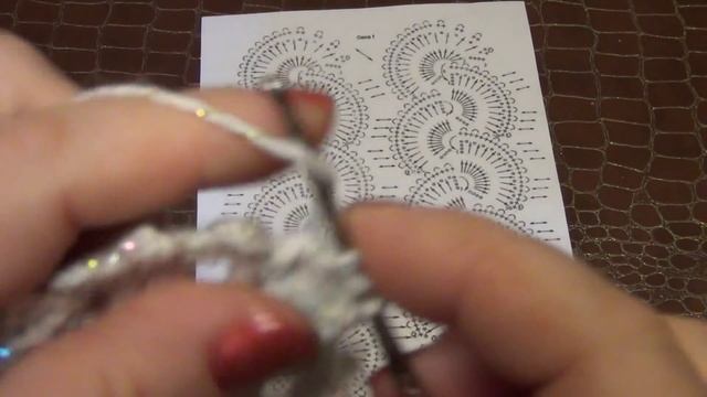 Ленточное кружево крючком + разбор схемы вязания