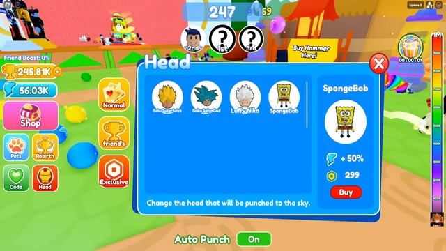 МОЯ ГОЛОВА УЛЕТЕЛА ВЫШЕ ОБЛАКОВ! ЭВОЛЮЦИЯ УДАРА и ПОЛЁТА ГОЛОВЫ в КОСМОС! Roblox смотреть онлайн