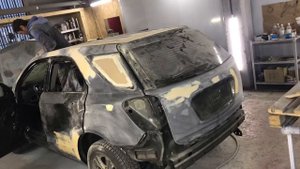 Продолжение восстановление кузова после пожара