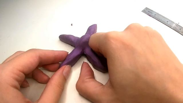 Как слепить Морскую Звузду из пластилина