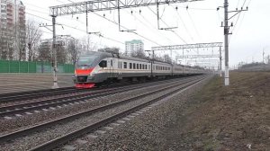 Электропоезд ЭП2Д-0180 (ЦППК) пригородный поезд №6540 Москва - Ипподром.