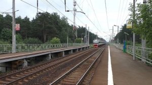 Электропоезд ЭП2ДМ-0240 (ЦППК) пригородный поезд №6729/6730 Электрогорск - Лесной Городок.