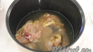 Куриные бёдра с гречкой в мультиварке