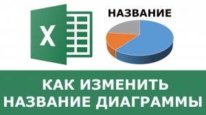 Как изменить название диаграммы в excel