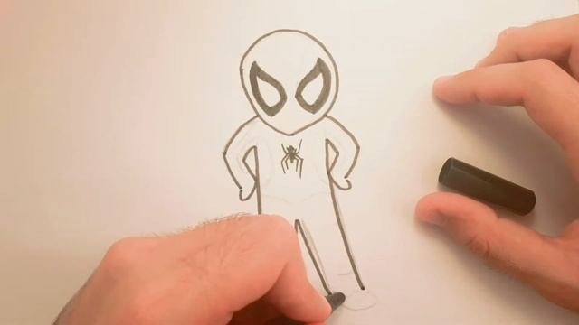 Как нарисовать Человека Паука?!?! #учимсярисовать