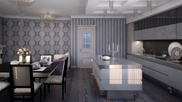 ЖК Маршал Град. Пример планировки и дизайна 3-х комнатной квартиры смотреть онлайн