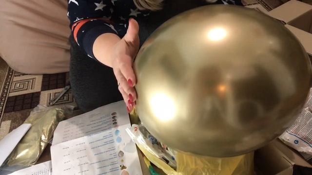 Распаковка. Где мы всё покупаем. Воздушные шарики. Глитер.. смотреть онлайн