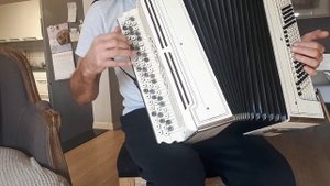 "Течёт река Волга " Тульский цельнопланочный баян.