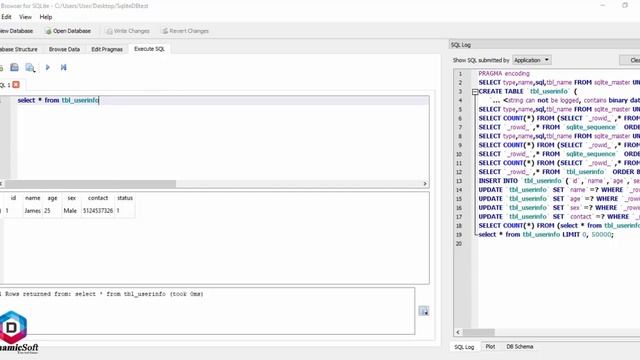 How to create Sqlite database - SQlite tutorial-1 смотреть онлайн