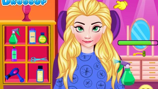 Snow Queen Hairstyle (Холодное сердце: Прическа королевы Эльзы) - прохождение игры смотреть онлайн