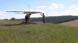 1 августа 2017 года. Мой 12 выезд.  Учусь летать на дельтаплане "Атлас" 15. Воронеж -Оськино.