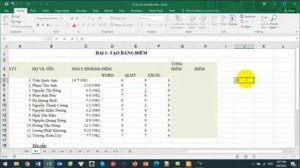 Học Excel Online qua 10 bài thực hành | Bài 1/10: Tạo bảng điểm