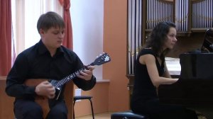 Моцарт. Соната 9 ре-мажор I часть. А. Барболин и М. Климова