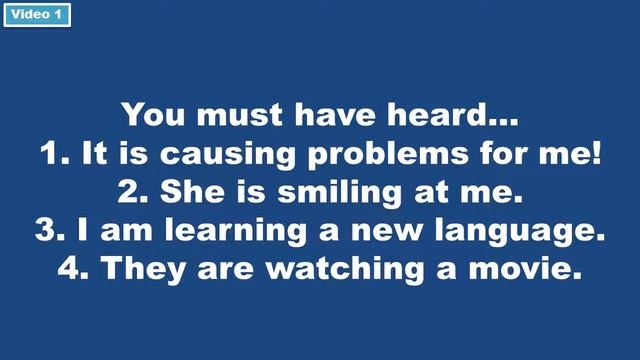 Learn English in Hindi - Present Continuous Tense - Affirmative смотреть онлайн