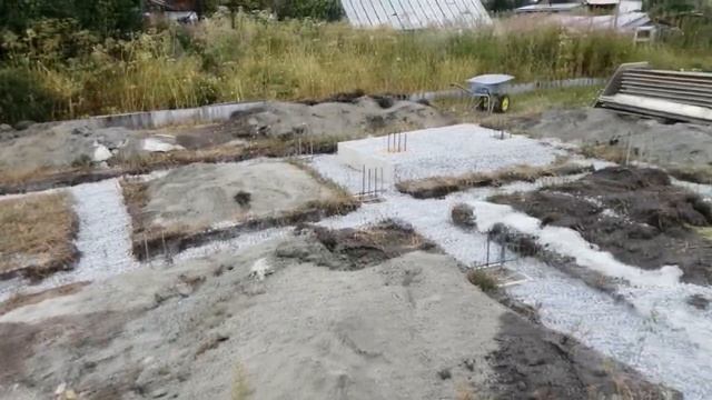 Фундамент под баню. Армирование ростверка. смотреть онлайн