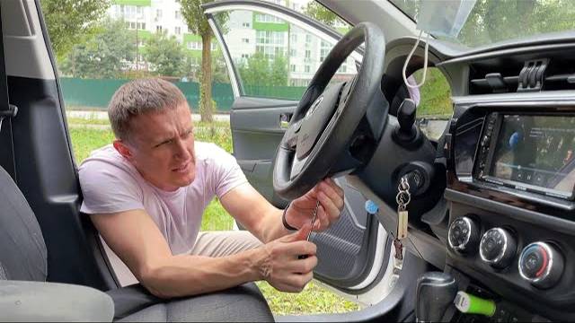 Как снять руль Toyota Corolla Е160.