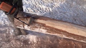 Соскабливание коры с сосны с помощью бензорубанка