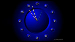 Часы с гибкой секундной стрелкой на рабочий стол