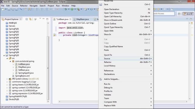 Spring Tutorial (10 - List, Set, & Map Injection)