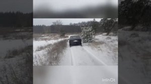 тест шин hankook winter I pike rs2 по снежной целине