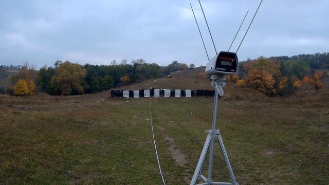 ЗВЕЗДА 6-8 лучей отстрел через хронограф, по бумаге. смотреть онлайн