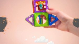 Магнитный конструктор MAGFORMERS Basic Plus Set - Девочка 27 дет.