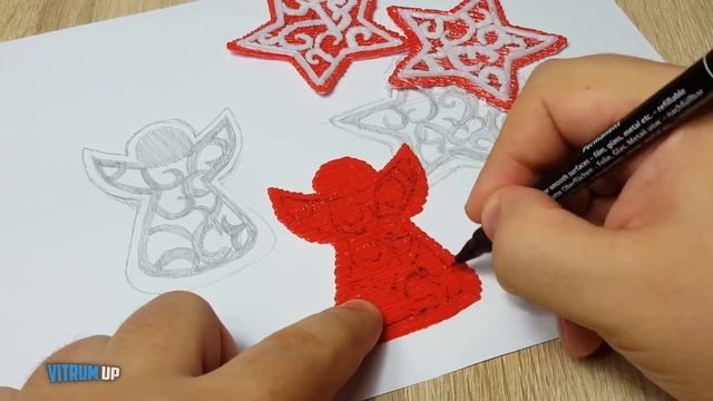 DIY 3D РУЧКА ИДЕЙ НОВОГОДНИХ ИГРУШЕК НА ЁЛКУ | КАК СДЕЛАТЬ ДОМА СВОИМИ РУКАМИ смотреть онлайн