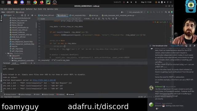 CircuitPython - Making A REST API For RGB LEDs