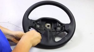 Перетяжка руля Renault Logan 1 фаза оплеткой "Пермь-рулит"